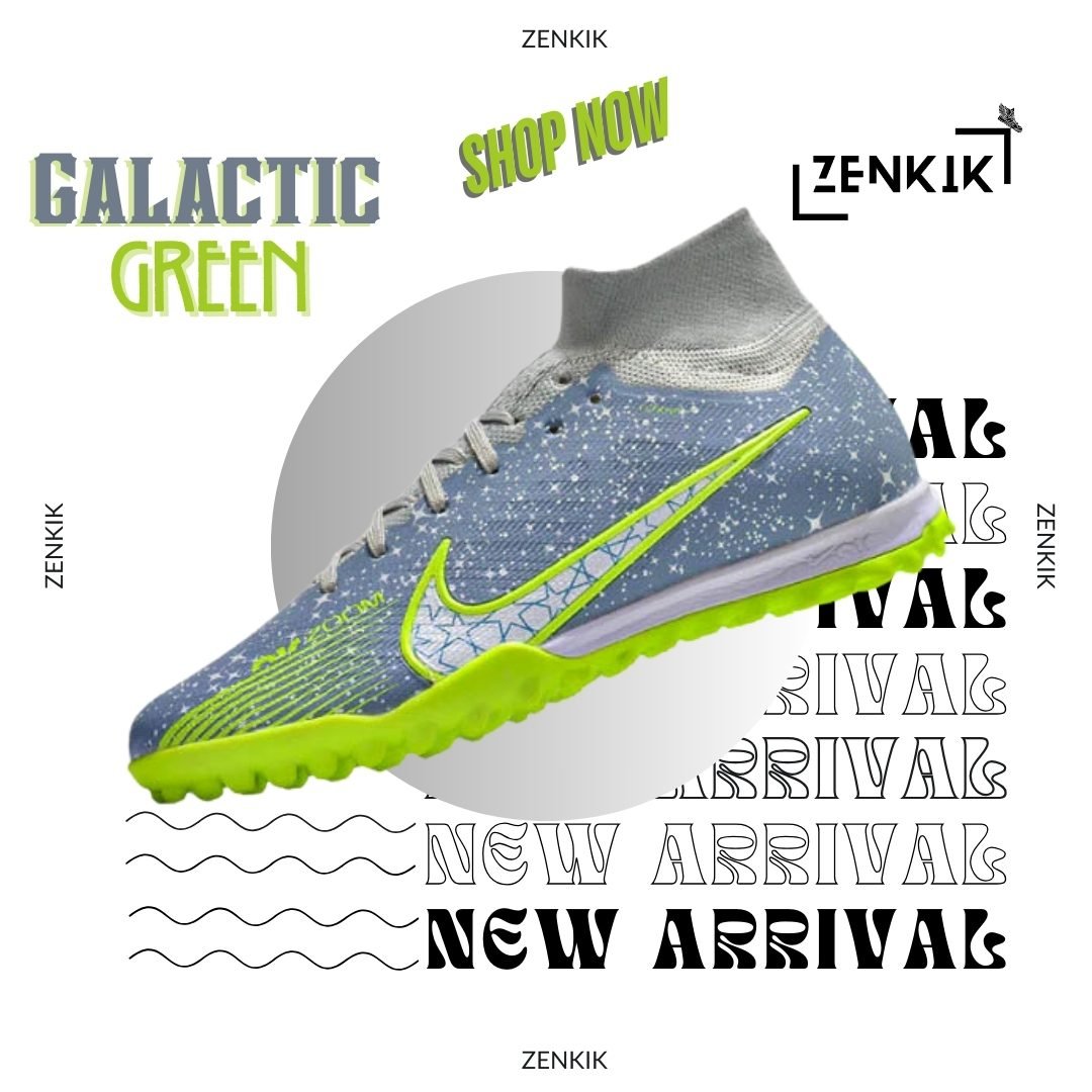Nike Galactic Green High-Neck Turf Shoe