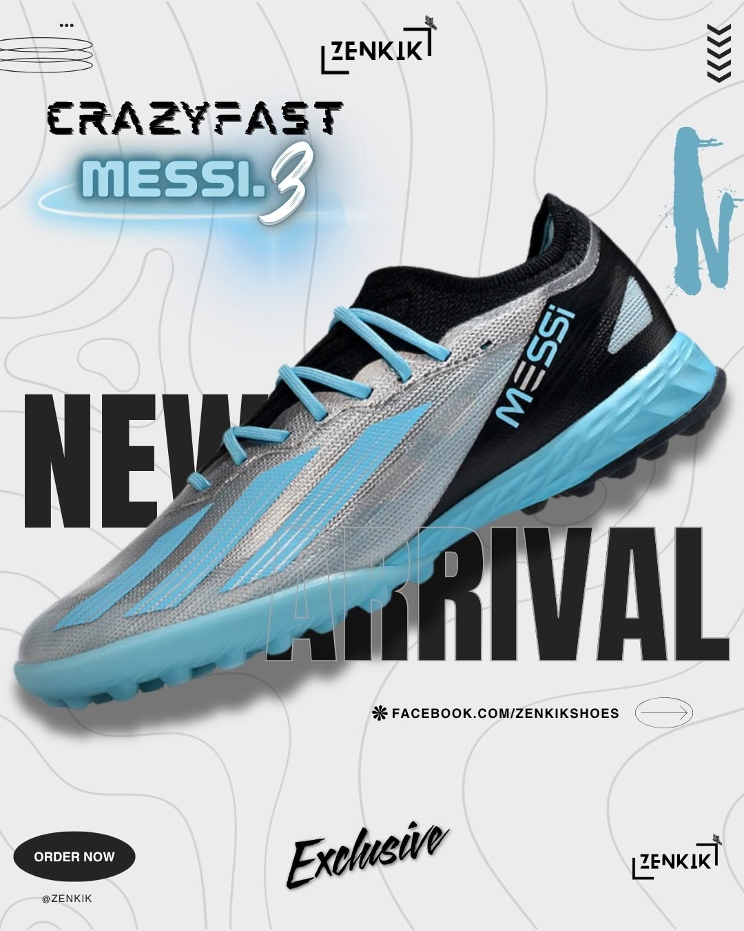 Adidas Crazyfast Messi.3 Low-Neck Turf Shoe