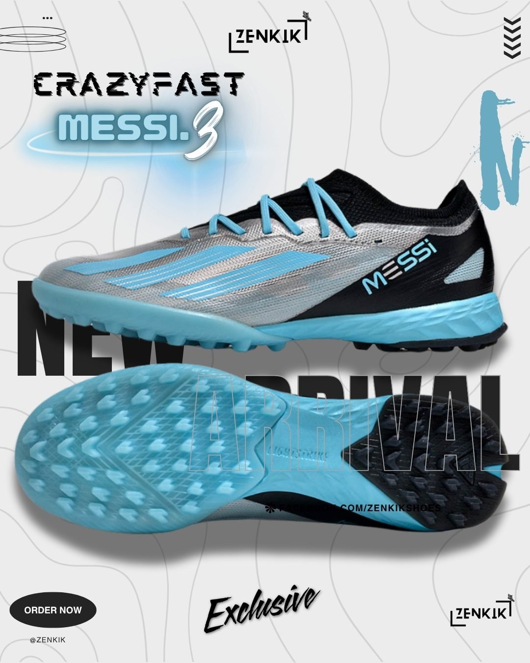 Adidas Crazyfast Messi.3 Low-Neck Turf Shoe Black Red Menswear Hoodie Social Media Post (1080 x 1350 px) (38)