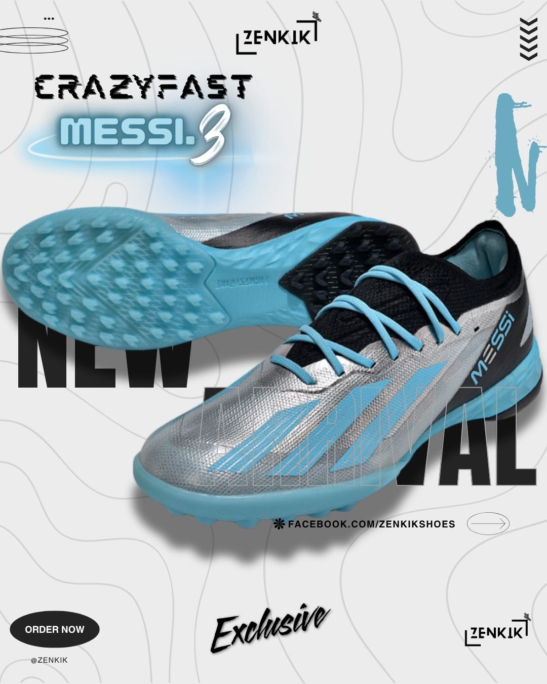 Adidas Crazyfast Messi.3 Low-Neck Turf Shoe Black Red Menswear Hoodie Social Media Post (1080 x 1350 px) (39)
