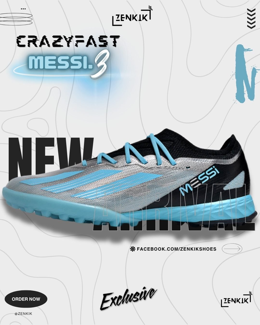 Adidas Crazyfast Messi.3 Low-Neck Turf Shoe Black Red Menswear Hoodie Social Media Post (1080 x 1350 px) (40)