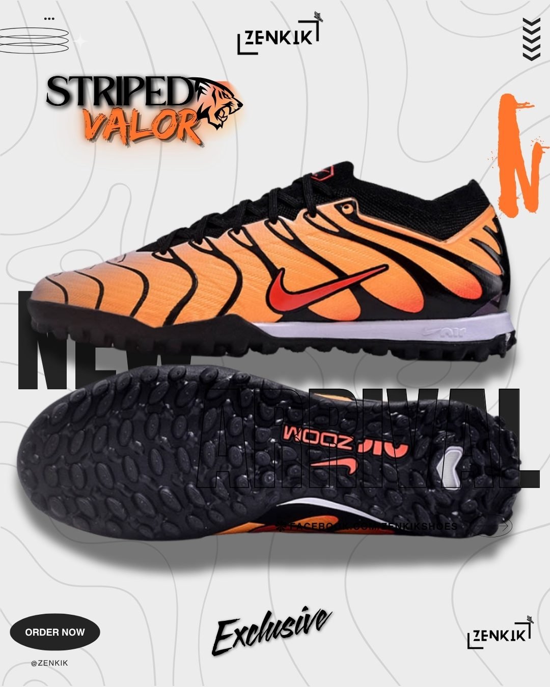 Nike Striped Valor Low-Neck Turf Shoe Black Red Menswear Hoodie Social Media Post (1080 x 1350 px) (51)