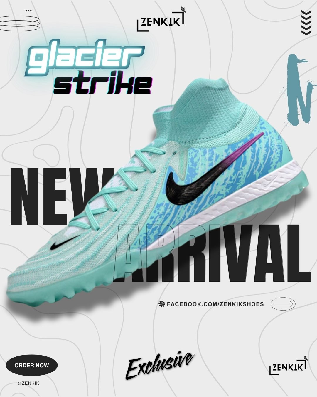Nike Glacier Strike High-Neck Turf Shoe