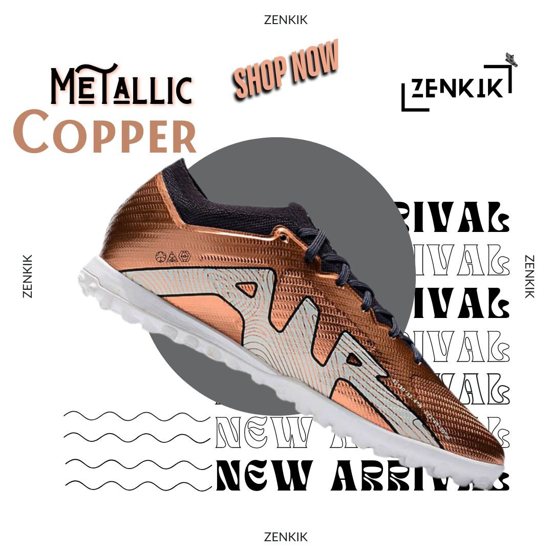Nike Metallic Copper Low-Neck Turf Shoe