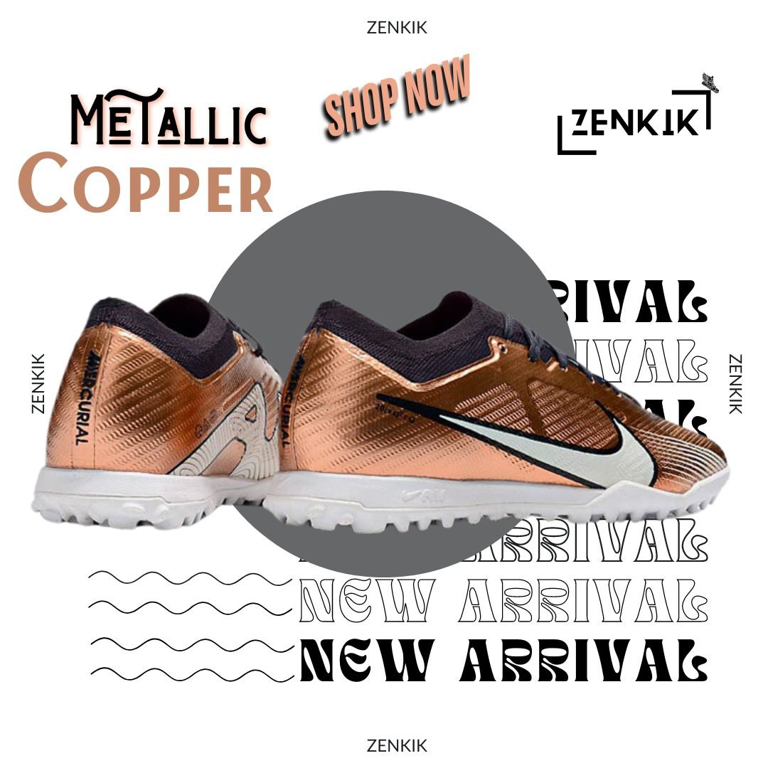 Nike Metallic Copper Low-Neck Turf Shoe