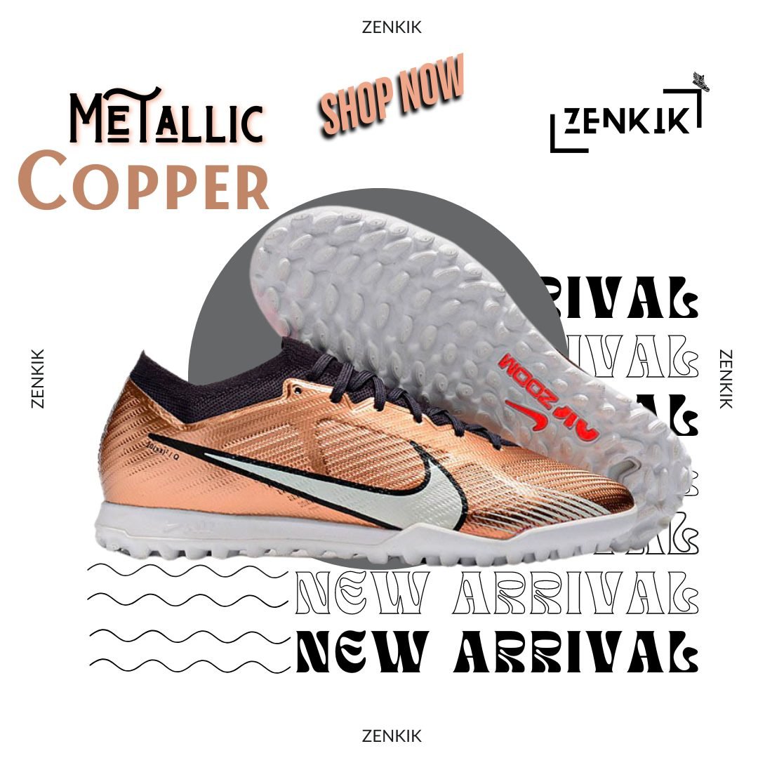 Nike Metallic Copper Low-Neck Turf Shoe