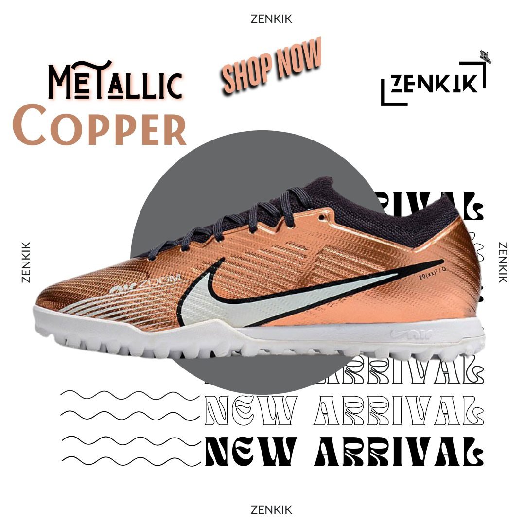 Nike Metallic Copper Low-Neck Turf Shoe