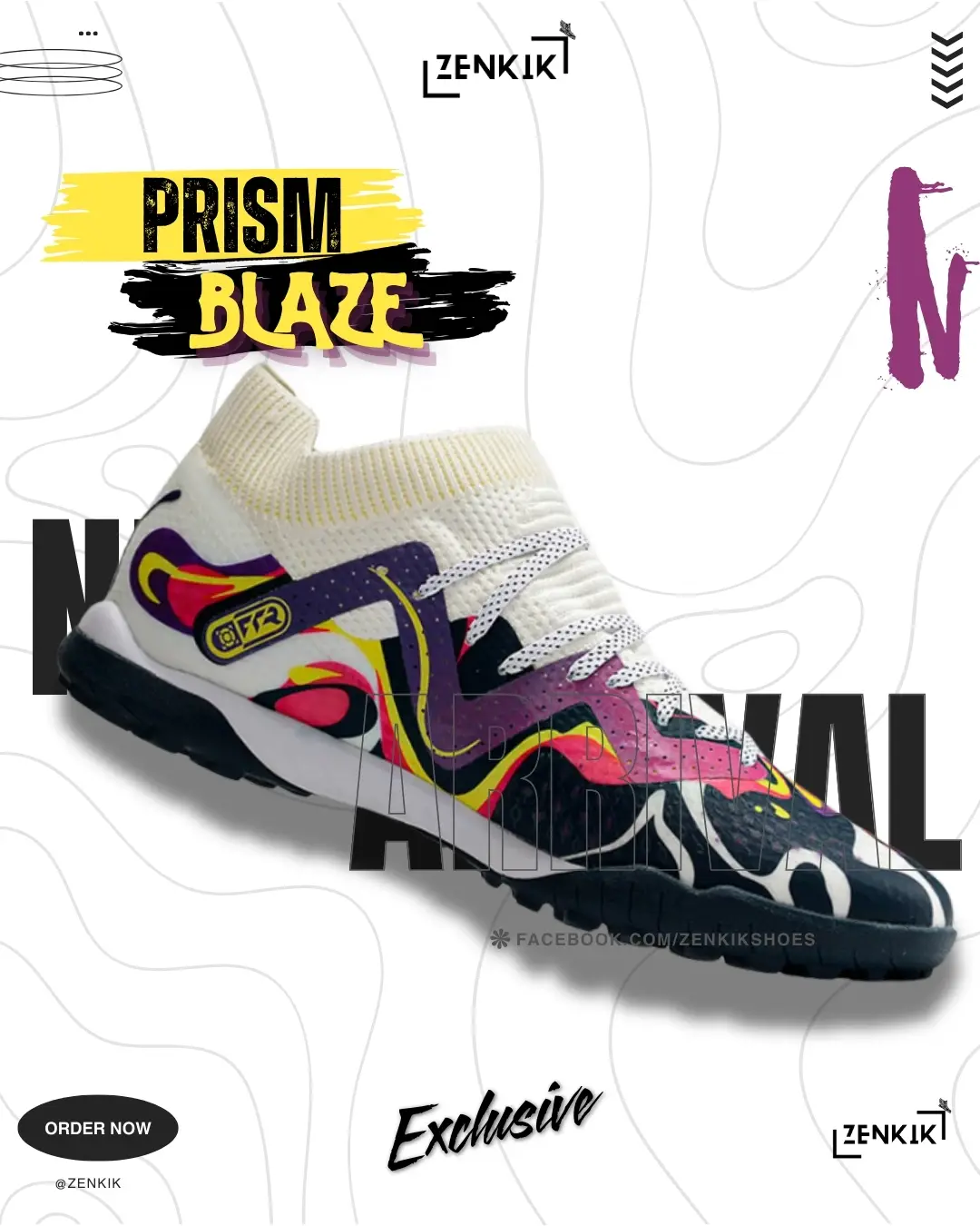 Puma Future Prism Blaze Semi-High-Neck Turf Shoe platinum (10)