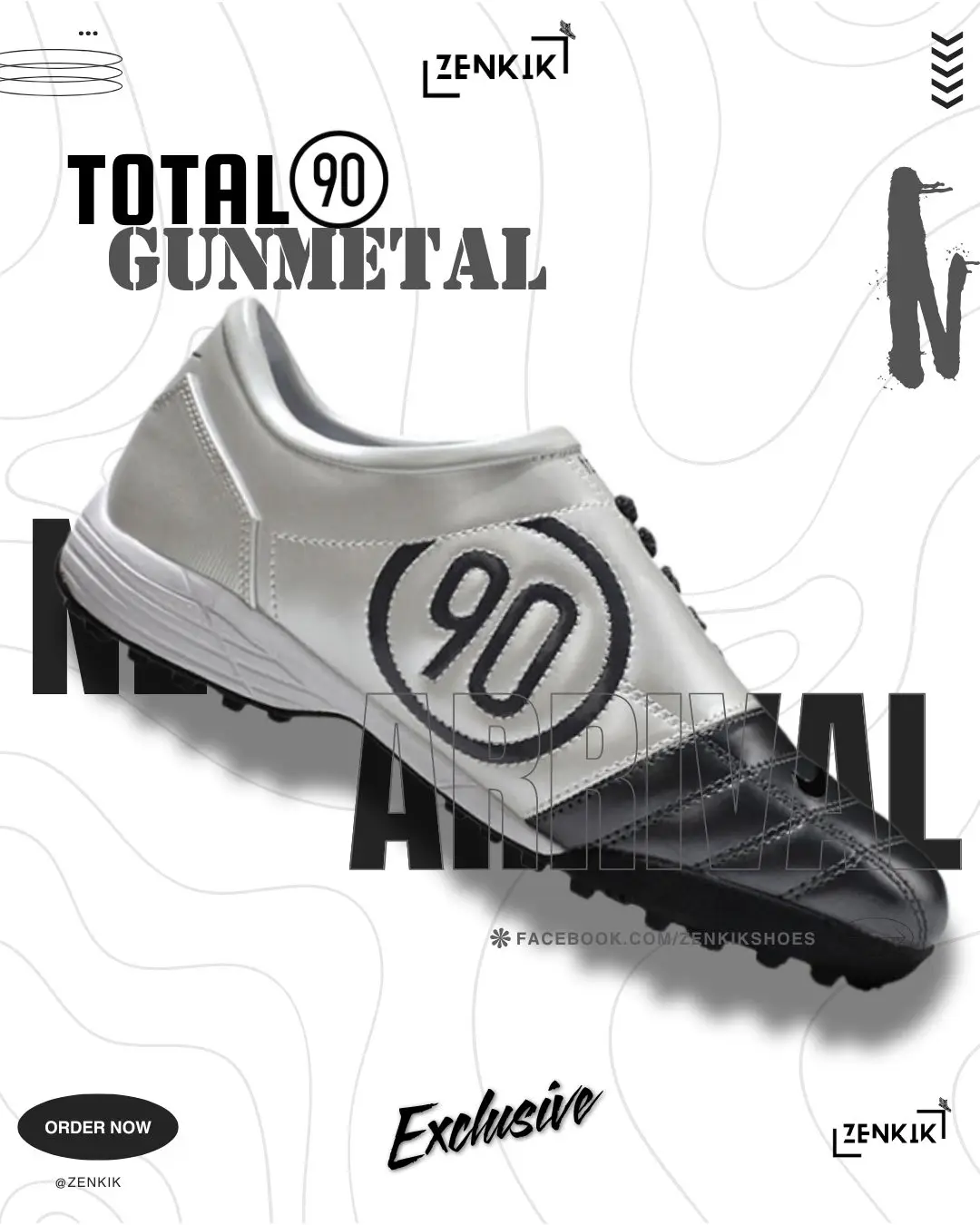Nike Total 90 Gunmetal Low-Neck Turf Shoe platinum (17)